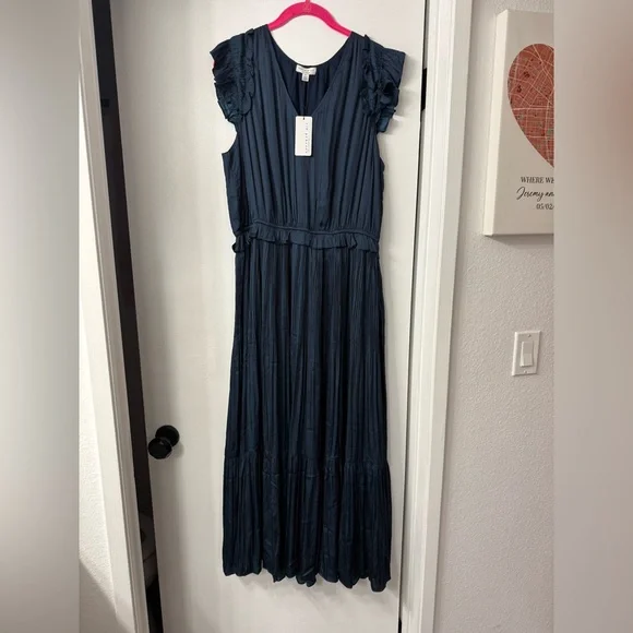 Current Air Navy Blue Maxi Dress NWT- XL - Picture 4 of 7